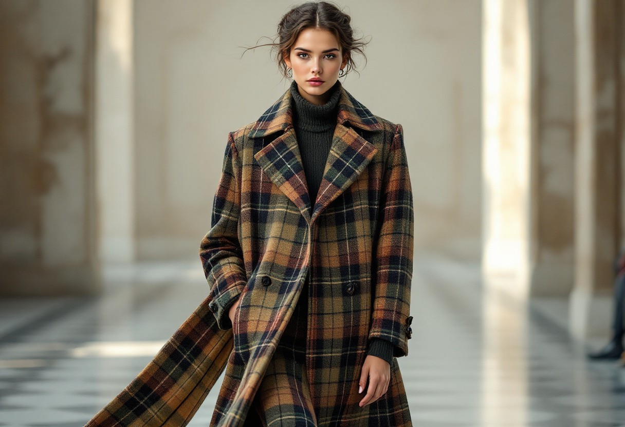 Tartan et haute couture : quand le manteau écossais défile sur les podiums