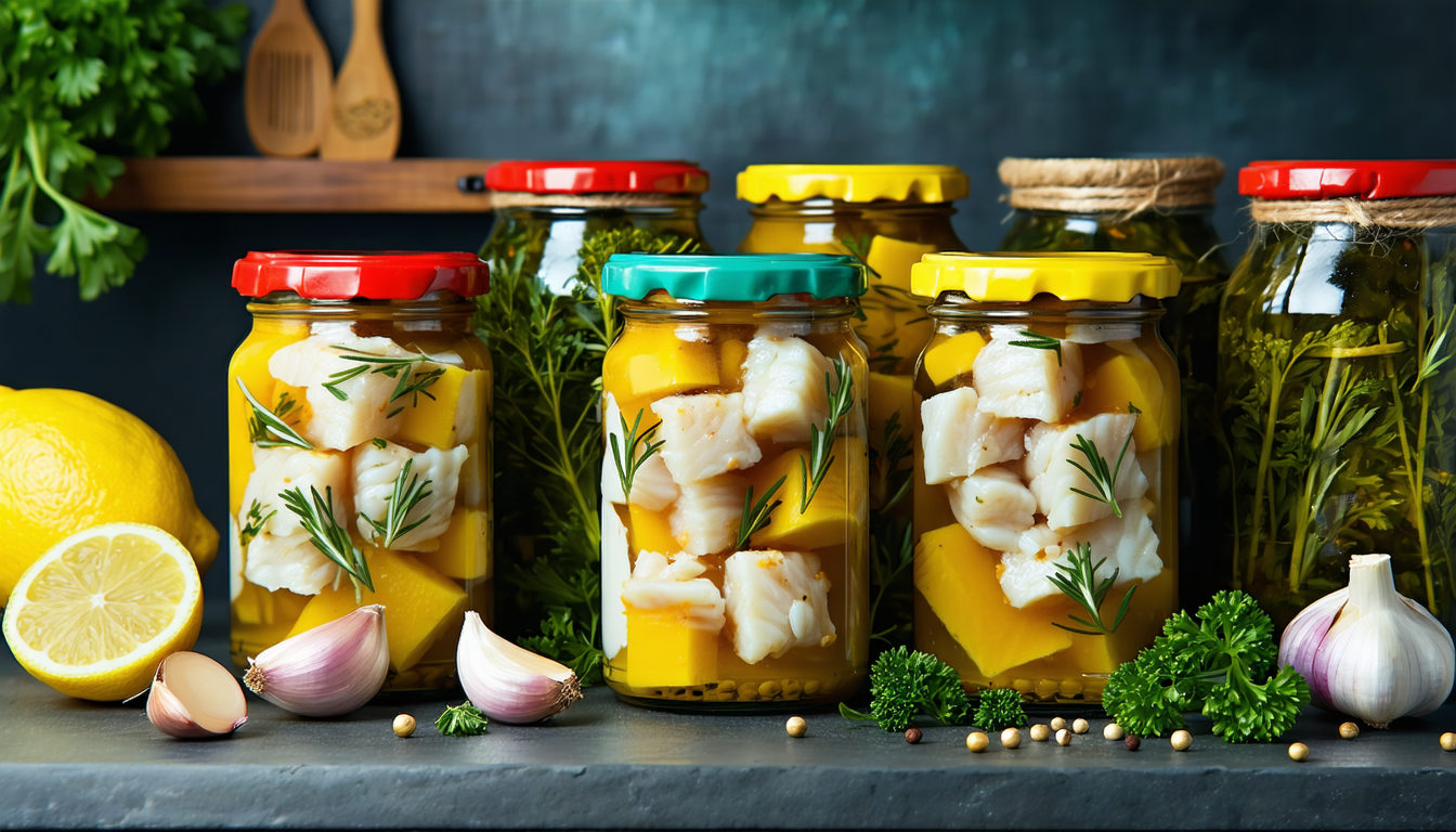 découvrez des idées originales pour préparer et conserver la morue en bocaux faits maison. profitez de recettes faciles pour savourer ce poisson toute l'année grâce aux conserves artisanales.