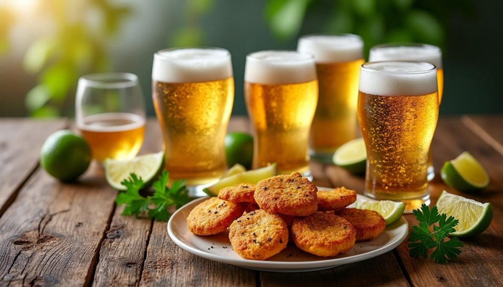 découvrez l'harmonie parfaite entre bières blondes et accras pour des accords crousti-mousse irrésistibles, alliant saveurs fraîches et textures croustillantes.