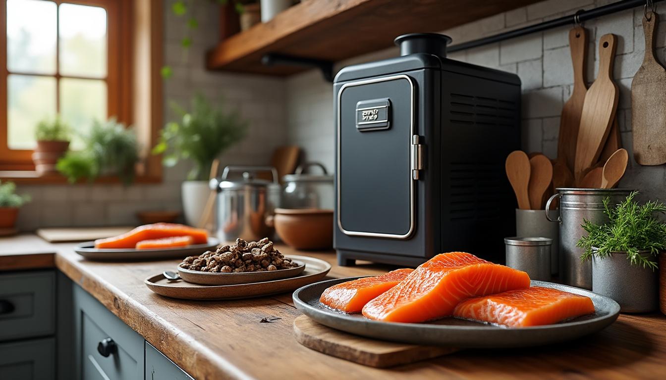 découvrez tout pour réussir votre fumage à la maison : kits de fumoirs domestiques, sciures adaptées et conseils sur les temps de fumage pour des saveurs authentiques.