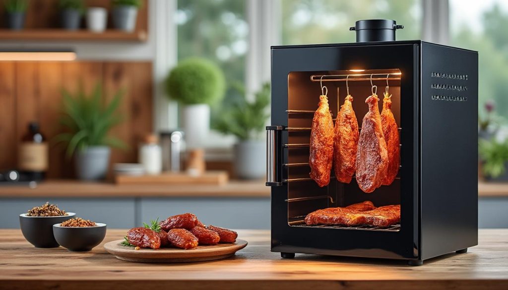 découvrez tout sur le fumoir domestique : choisissez le kit adapté, les meilleures sciures et maîtrisez le temps de fumage pour des saveurs authentiques à la maison.