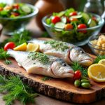 découvrez notre buffet froid composé de morue savoureuse, de salades fraîches et de condiments variés pour un repas léger et gourmand.