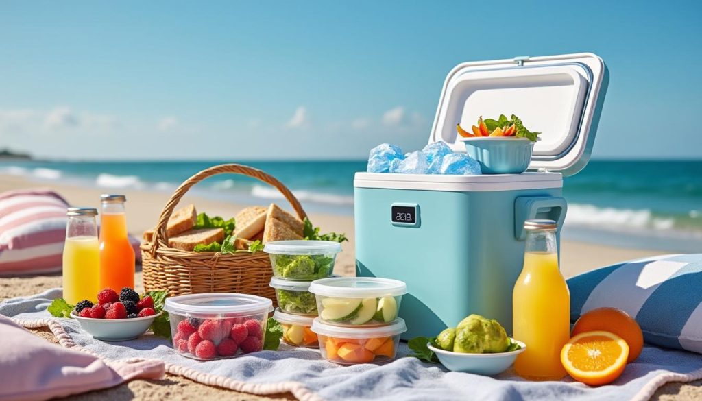 découvrez nos conseils pour organiser un pique-nique bord de mer réussi en maîtrisant la logistique du froid et en gardant vos aliments frais toute la journée.